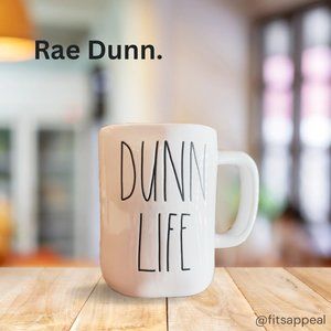 Collectible Rae Dunn 'DUNN LIFE' Coffee Mug